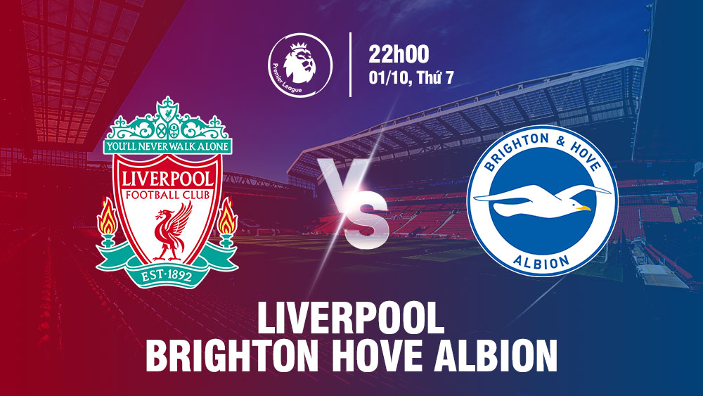 Soi kèo Liverpool vs Brighton Albion 22h ngày 01/10/2022